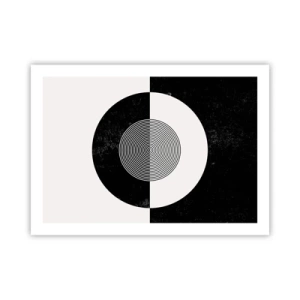 Poster - Harmony in Black and White - 70x50 cm