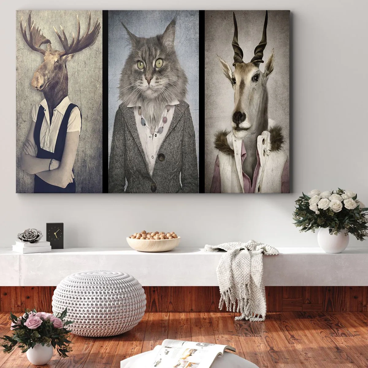 Canvas picture - Furcoats Are in Vogue Again - 120x80 cm