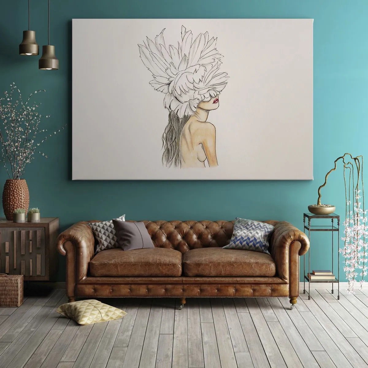 Canvas picture - Crowned Beauty - 120x80 cm