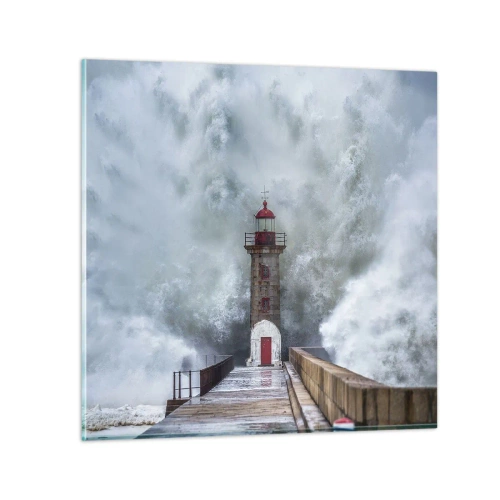 Glass picture - Roar of Waters, Whirr of the Wind - 30x30 cm