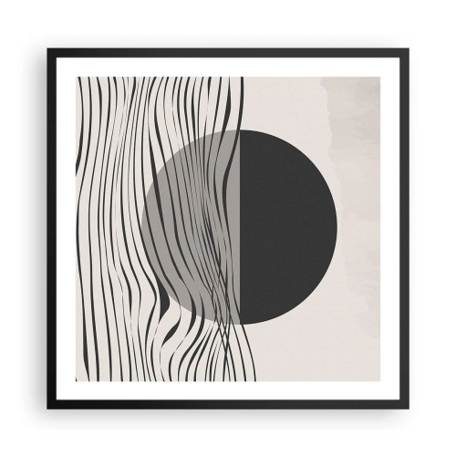 Poster in black frame - Half Composition - 60x60 cm
