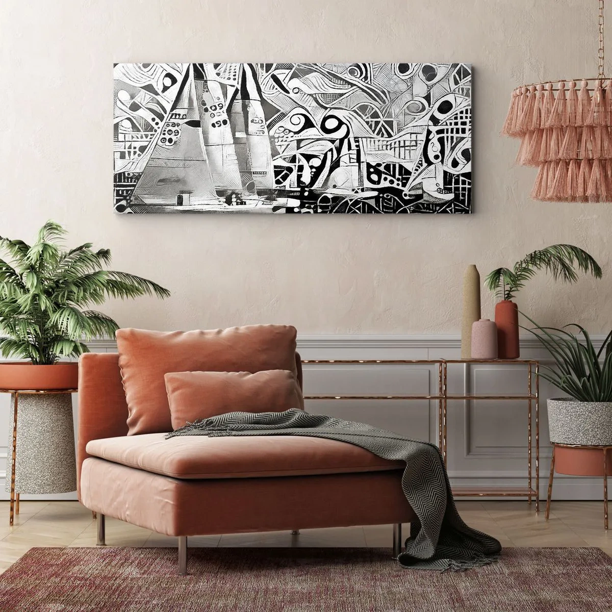 Canvas picture - Between Waves - 140x50 cm