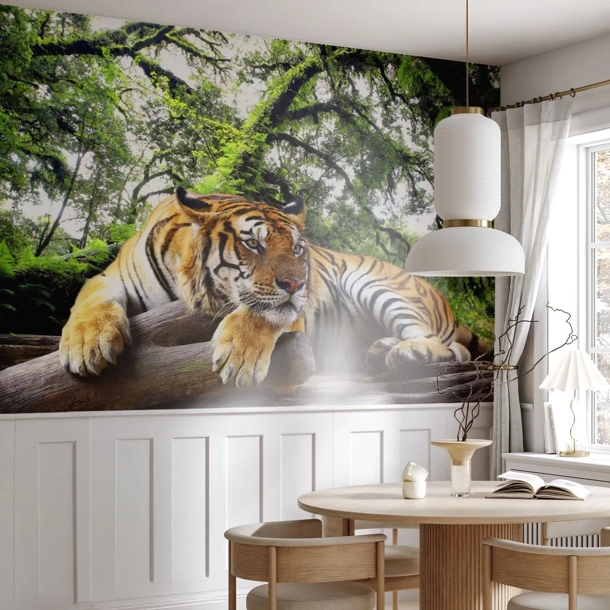 Self-Adhesive Photo Wallpaper Deluxe Sticker - Best Regards - Tiger, Animals, Predator - 250x175 cm