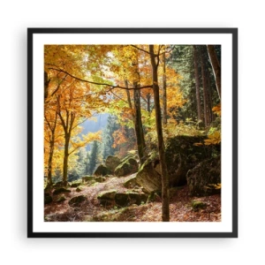 Poster in black frame - Time for Rest - 60x60 cm