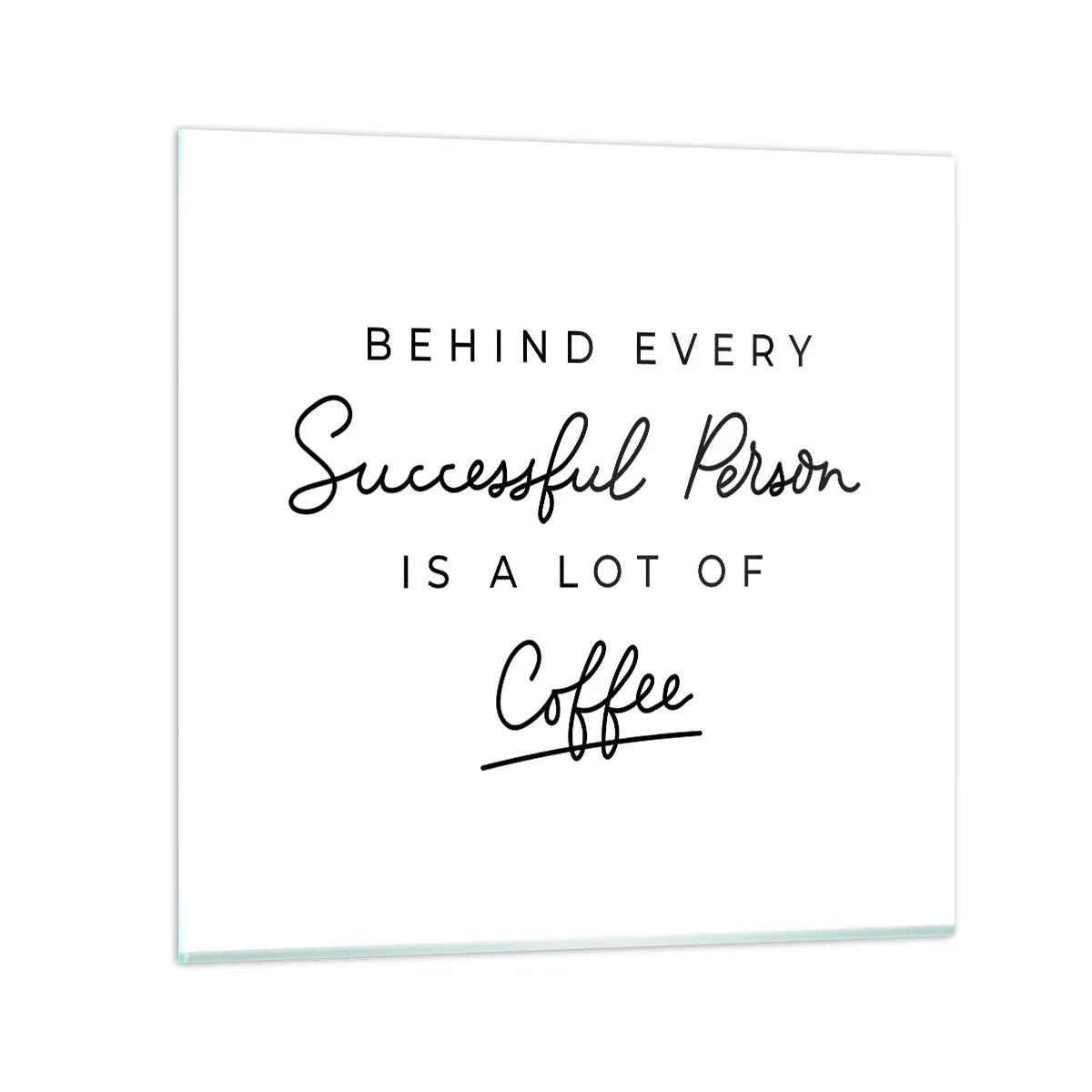 Glass picture - Secret of Success - 30x30 cm