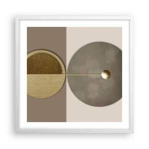 Poster in white frmae - Perfect Balance - 50x50 cm