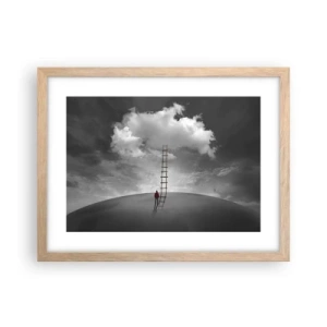 Poster in light oak frame - Everything Is Poissible - 40x30 cm