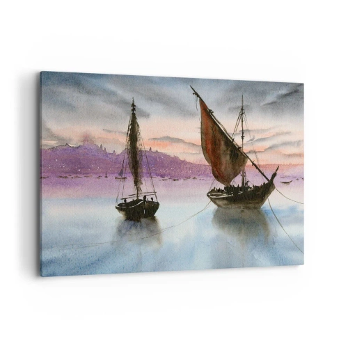 Canvas picture - Evening at the Port - 100x70 cm
