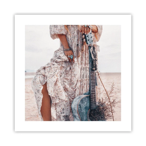 Poster - Flower Chidlren on their Way - 40x40 cm