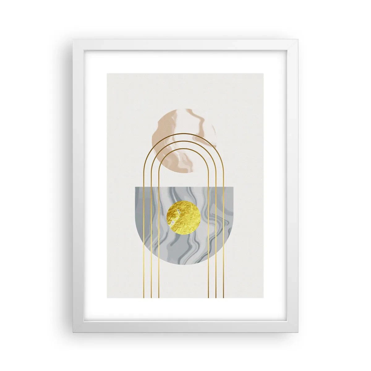 Poster in white frmae - Brightness nad Shine - 30x40 cm