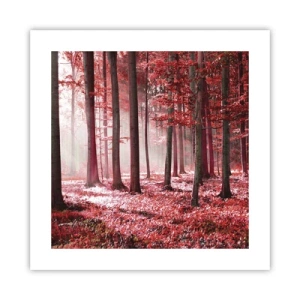 Poster - Red Equally Beautiful - 40x40 cm