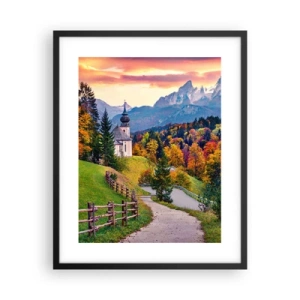 Poster in black frame - Landscape Like a Picture - 40x50 cm