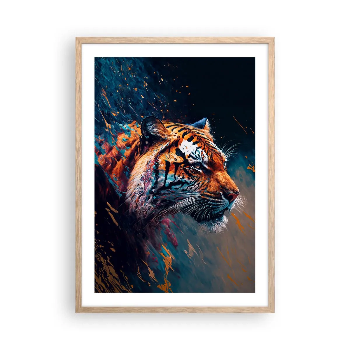 Poster in light oak frame - Wild Beauty - 50x70 cm