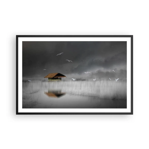 Poster in black frame - Shelter from the Rain - 91x61 cm