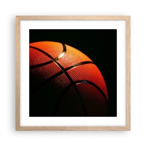 Poster in light oak frame - Beautiful Like a Planet - 40x40 cm
