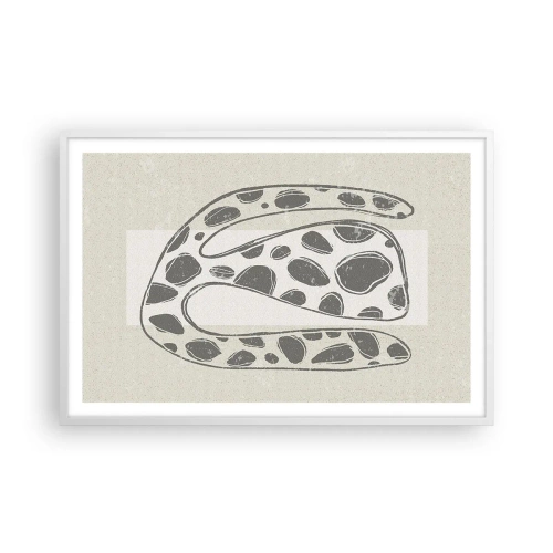 Poster in white frmae - Curious Creature - 91x61 cm