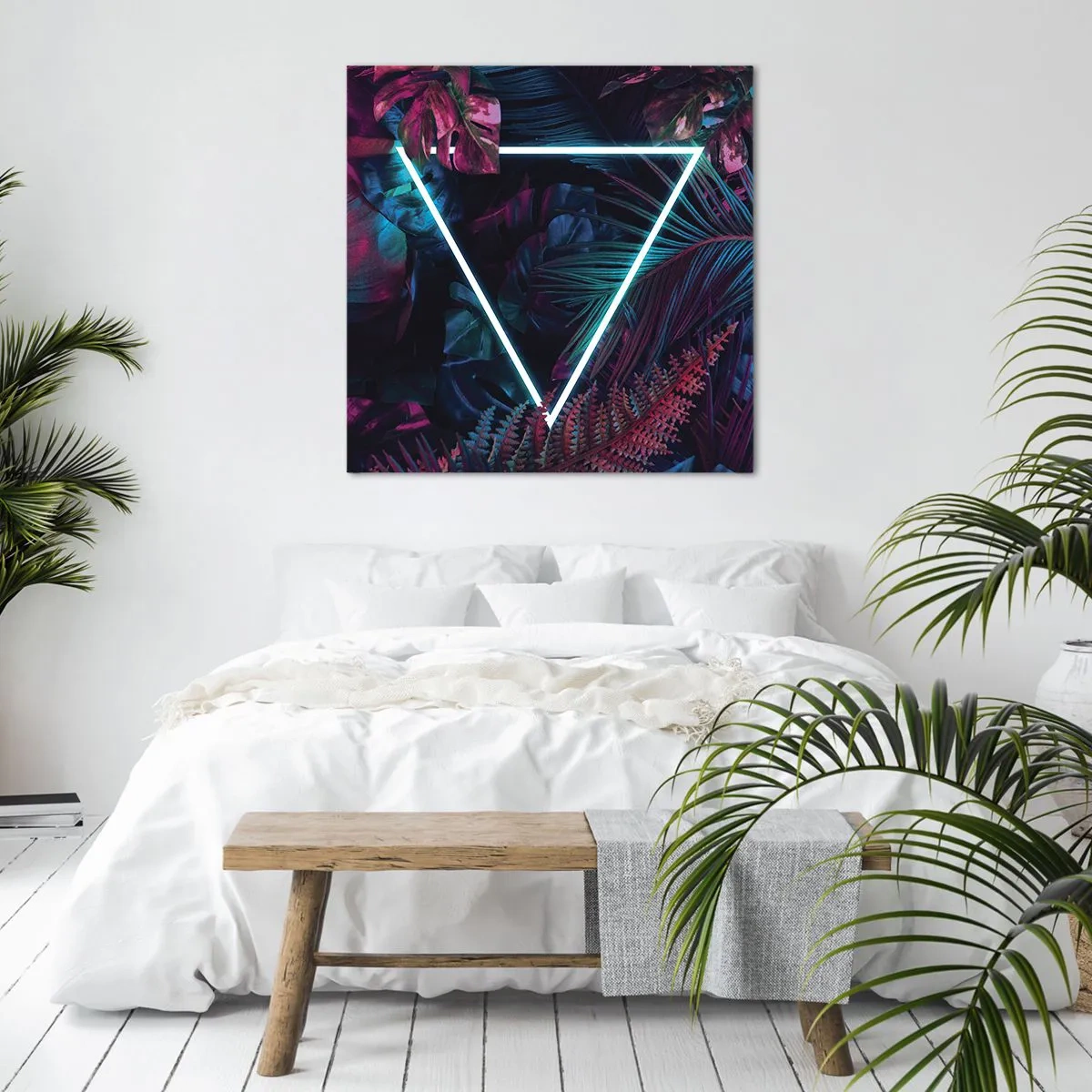 Canvas picture - Disco Style Garden - 60x60 cm