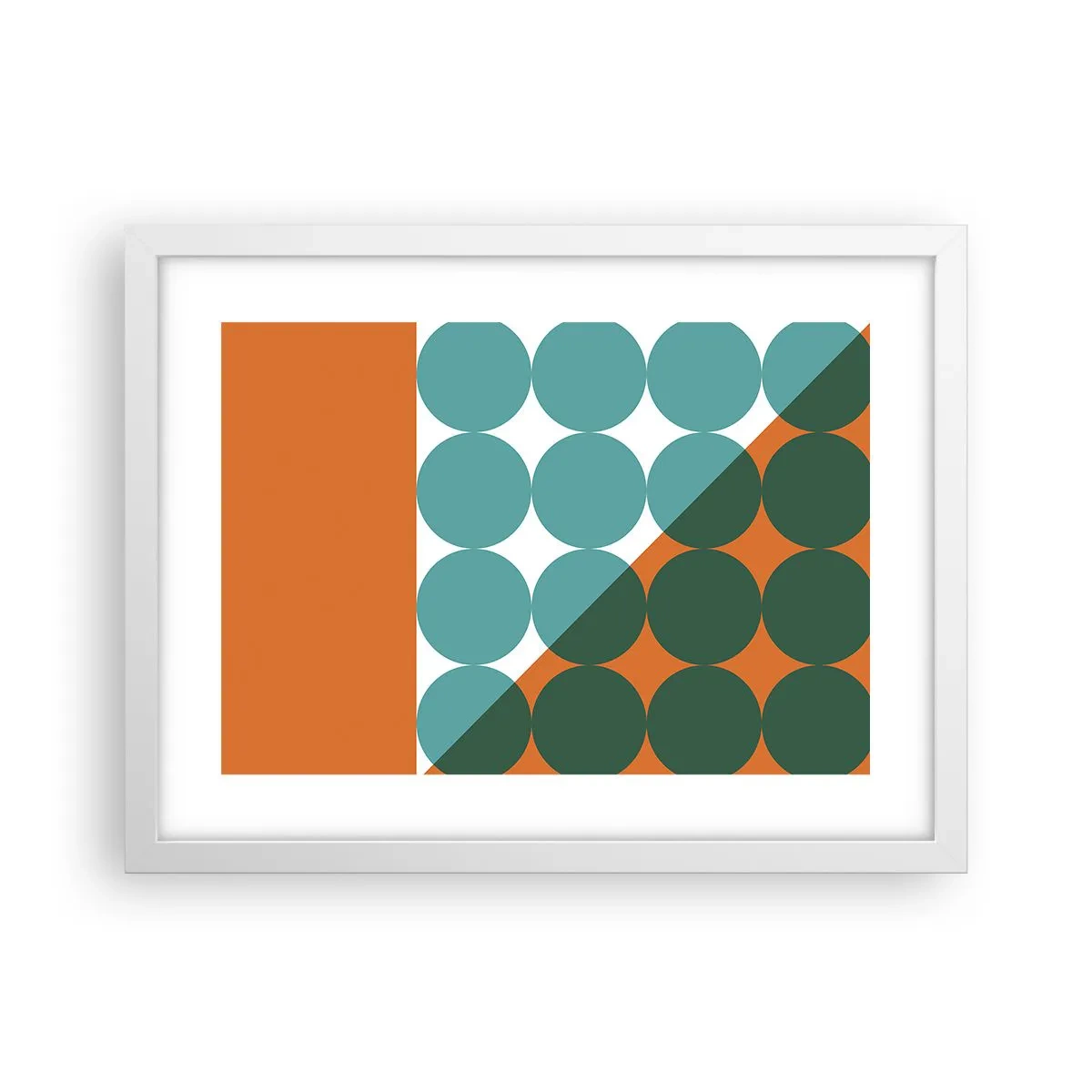 Poster in white frmae - Upwards and Diagonally - 40x30 cm