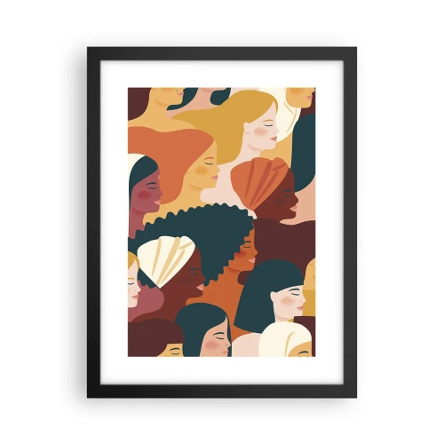 Poster in black frame - Pure Womanhood - 30x40 cm