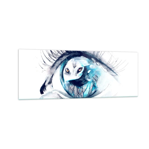 Glass picture - Eye to Eye with Wilderness - 140x50 cm