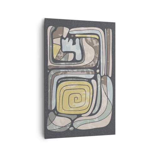 Canvas picture - Abstract in Precolumbian Style - 80x120 cm
