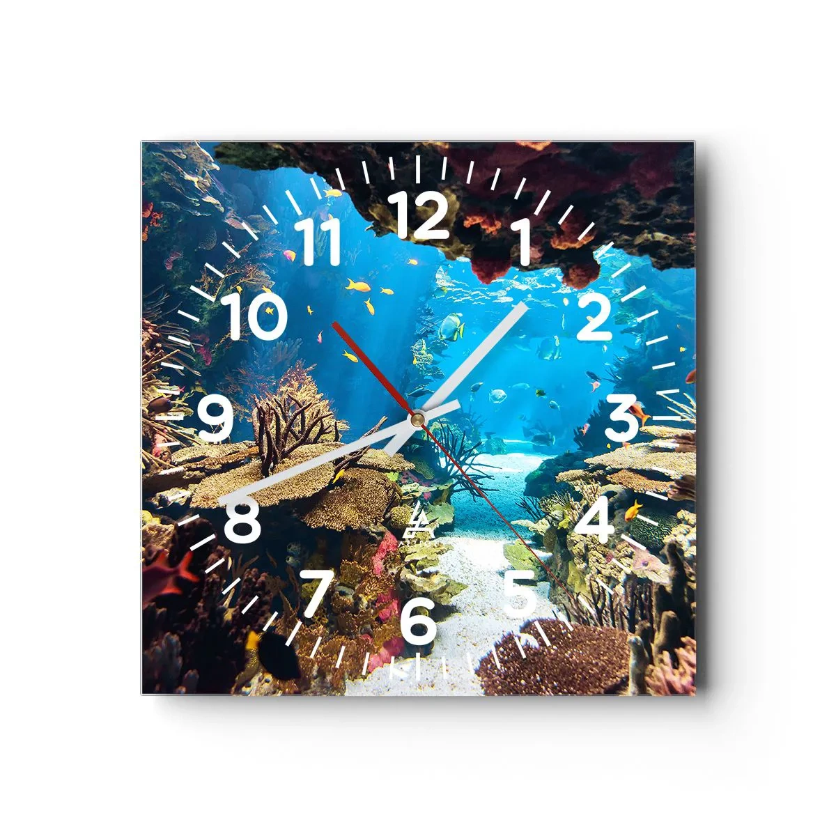 Wall clock - Clock on glass - You Couldn't Dream It - 40x40 cm