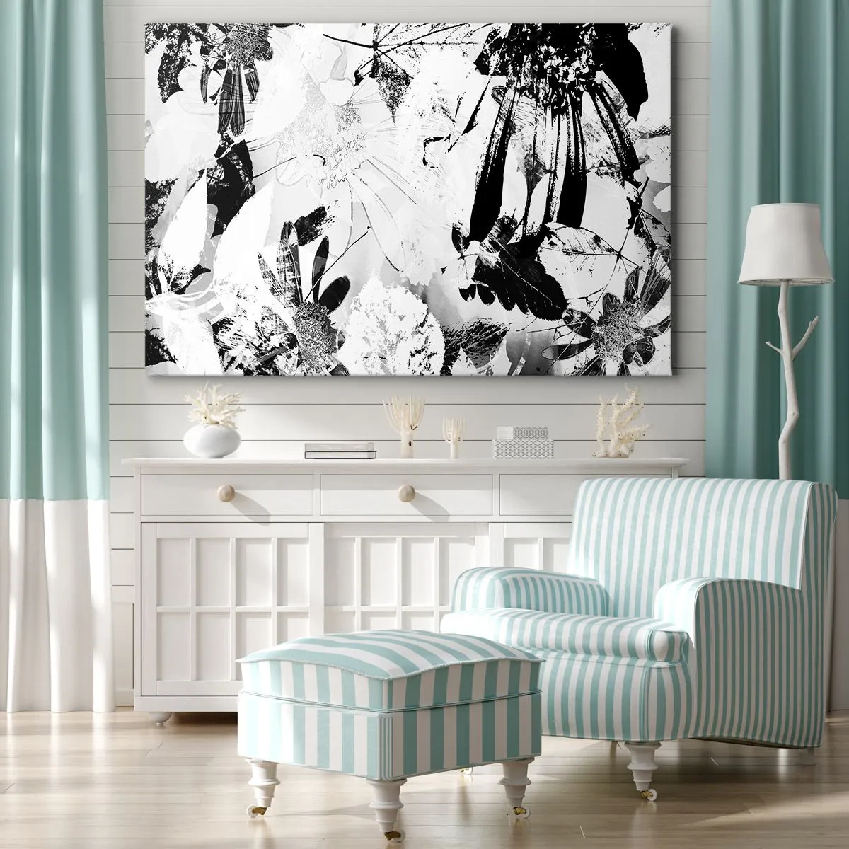 Canvas picture - Autumn in a Negative - 120x80 cm