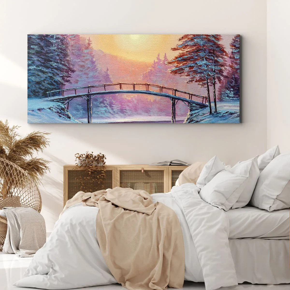 Canvas picture - Four Seasons - Winter - 140x50 cm
