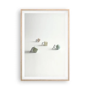 Poster in light oak frame - That's Life - 61x91 cm