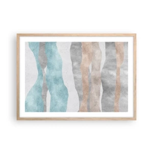 Poster in light oak frame - Study of Continuity - 70x50 cm