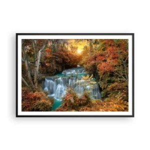 Poster in black frame - Hidden Forest Treasure - 100x70 cm