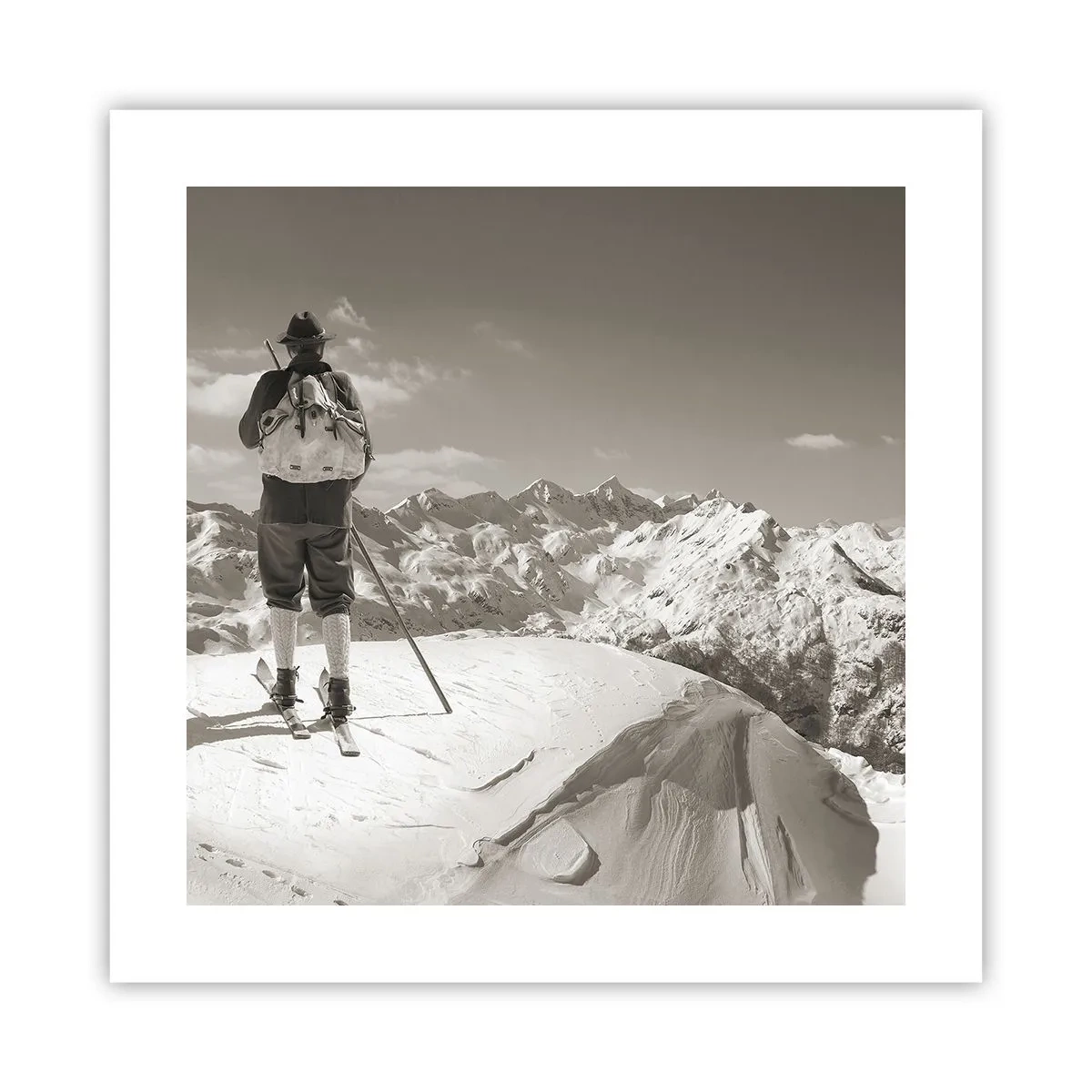 Poster - Mountains Are the Same - 40x40 cm
