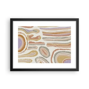 Poster in black frame - Colourful Cross-Sections - 40x30 cm