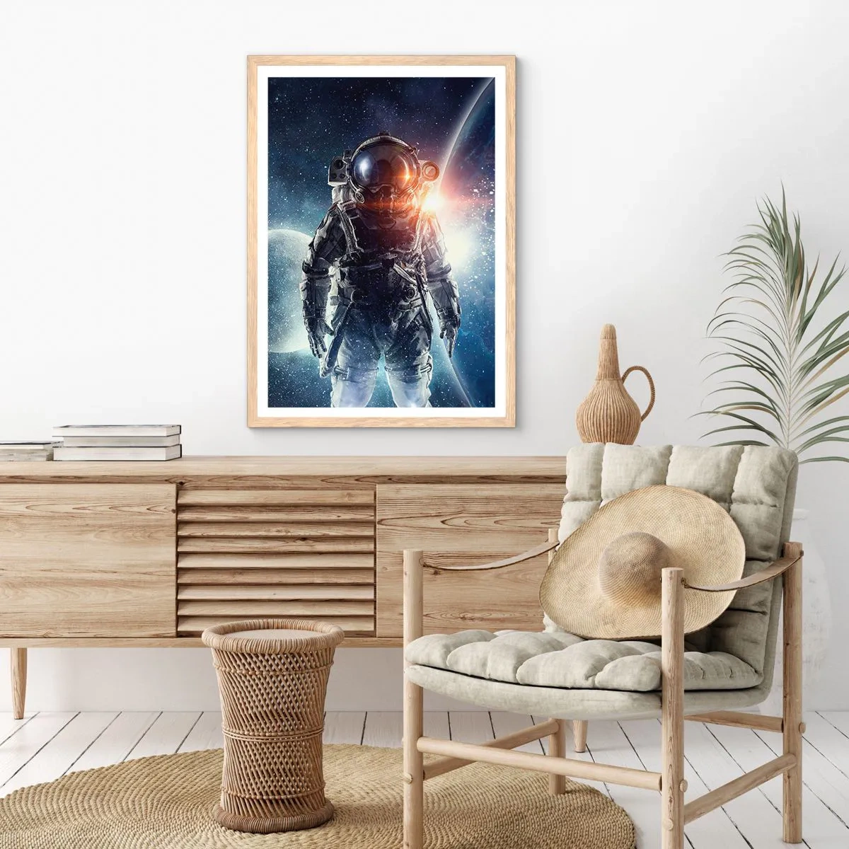 Poster in light oak frame - Space Adventure - 61x91 cm
