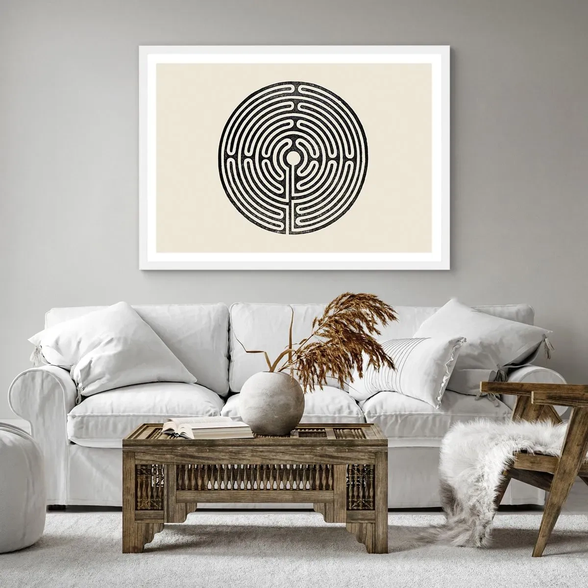 Poster in white frmae - Mysterious Order - 91x61 cm