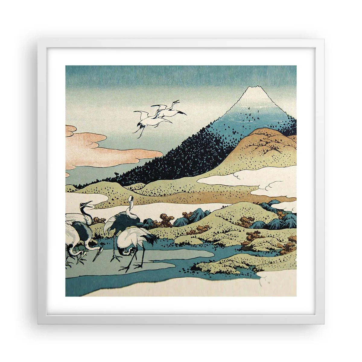 Poster in white frmae - In a Japanese Spirit - 50x50 cm