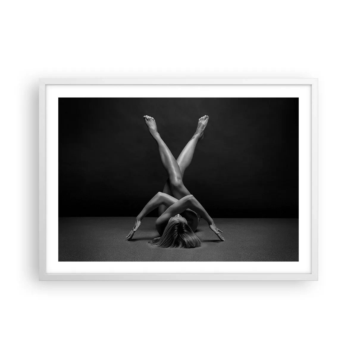 Poster in white frmae - Geometry of Nakedness - 70x50 cm
