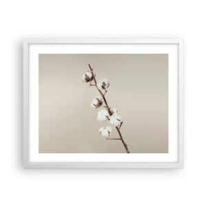 Poster in white frmae - At the Heart of Softness - 50x40 cm