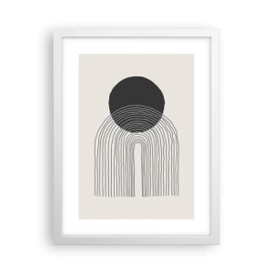 Poster in white frmae - Trembling and Certainty - 30x40 cm