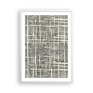 Poster in white frmae - Woven Composition - 50x70 cm