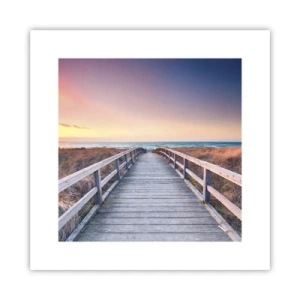 Poster - Baltic Evening Aurora - 30x30 cm