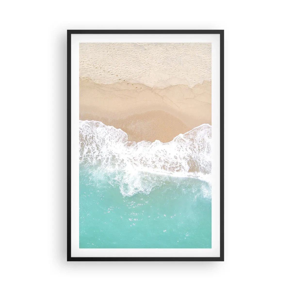Poster in black frame - Touch Full of Caress - 61x91 cm