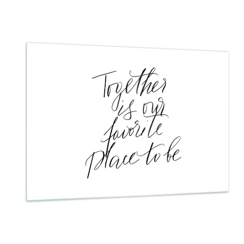 Glass picture - Do You Also Feel This? - 120x80 cm