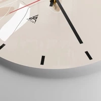 Clock face with lines