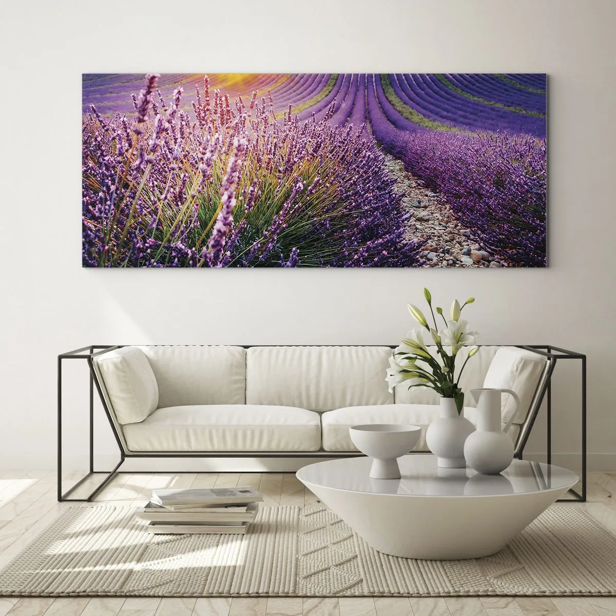 Glass picture - Fragrant Field - 160x50 cm