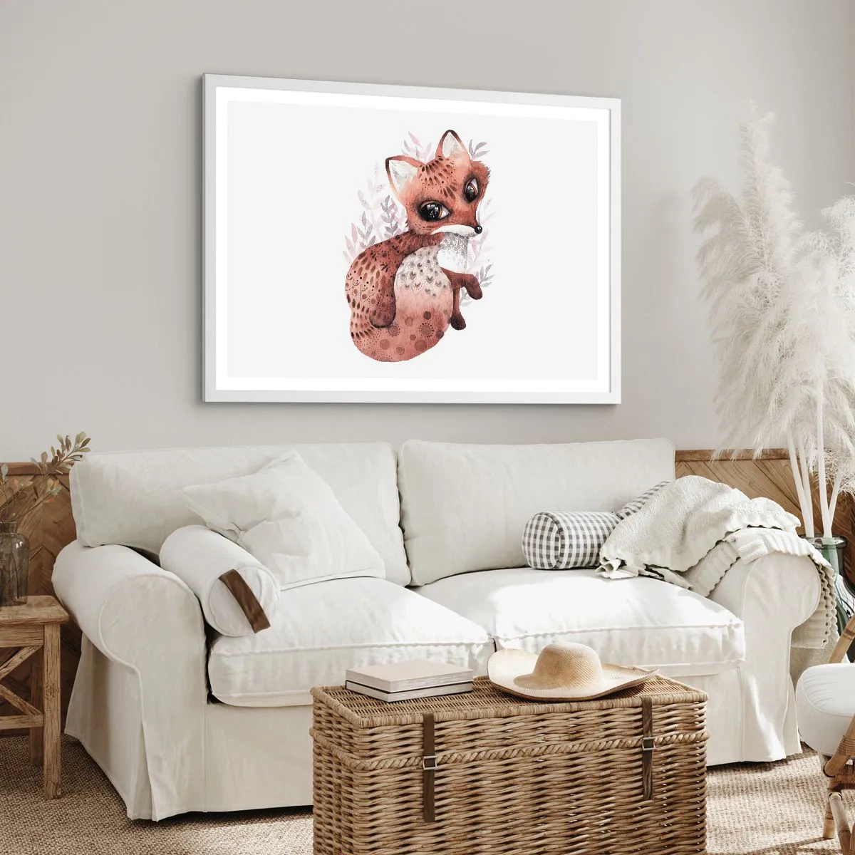 Poster in white frmae - Sweet and Lovely - 100x70 cm