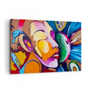 Canvas picture - Touching with a Colour - 120x80 cm