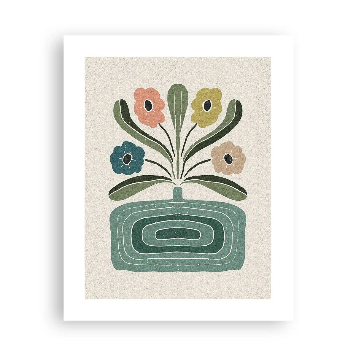 Poster - Symmetrical Bouquet - 40x50 cm