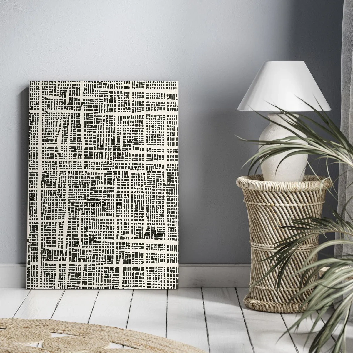 Canvas picture - Woven Composition - 80x120 cm
