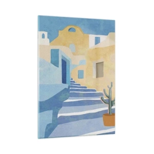 Glass picture - Day in an Arabic City - 50x70 cm
